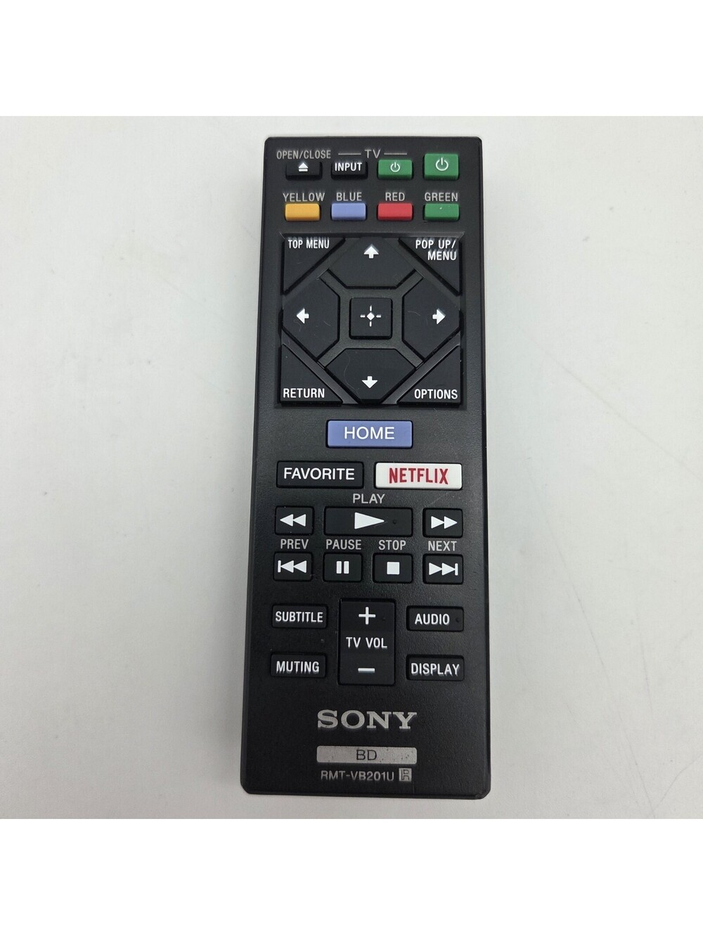 Genuine Sony RMT-VB201U Remote Control OEM BDP-S1700 BDP-3700 UBP-X700 - Tested
